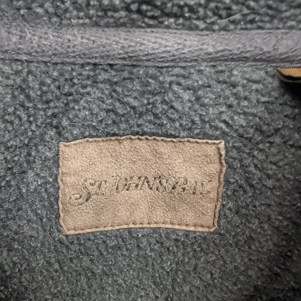 St. John's Bay Classic Winterwear Sherpa Fleece‎ 1/4 Zip Pullover Sweater Gray L